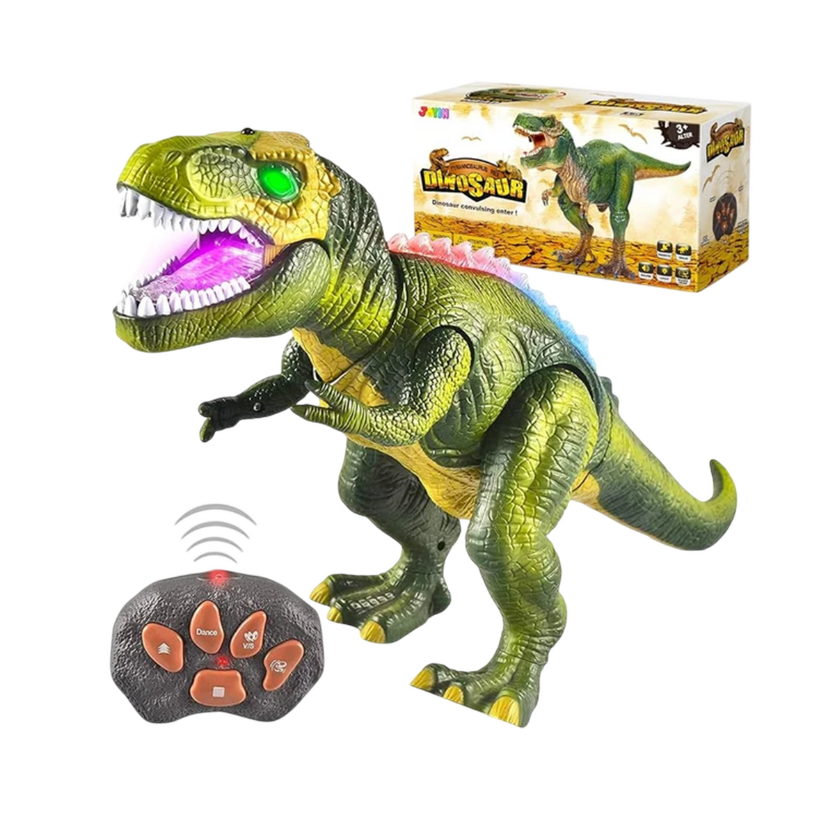 JOYIN Robot Dinosaur Toy T-Rex with Light and Roaring Sound Remote Control