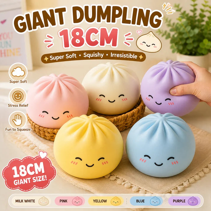 Giant Dumpling Squishy 18cm Baozi Fidget Toy