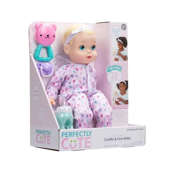 Perfectly Cute Cuddle and Care Baby Doll Blue Eyes