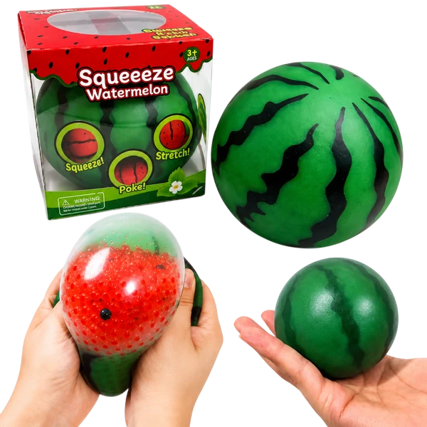 Orbeez Filled Watermelon Squishy – Satisfying Squeeze Toy