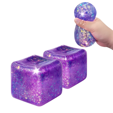 Needoh Ice Cube Glitter and Glow Squishy 100% Authentic Colour May Vary