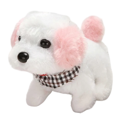 Electronic Plush Toys Puppy Interactive Big Head Dog Pink