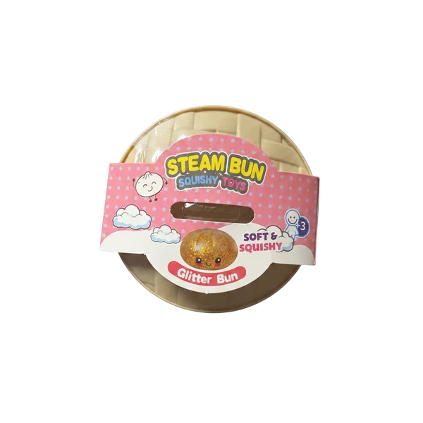 Steam Bun Squishy Toy – Glitter Bun