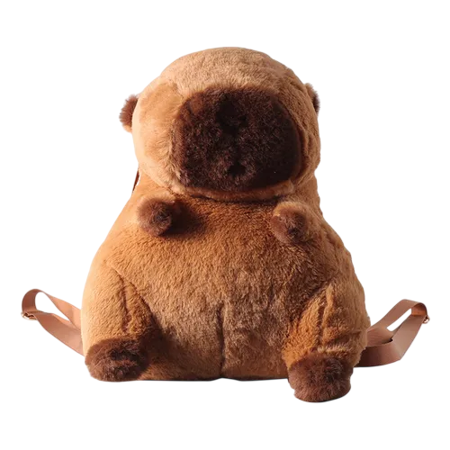 Colaxi Capybara Backpack – Cute Cartoon Animal Plush Backpack