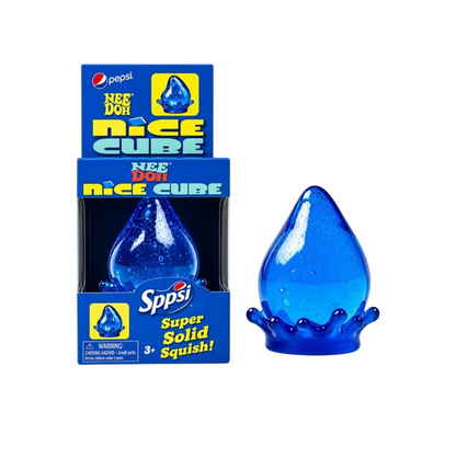 Squishy Raindrop/Dreamdrop Fidget Toy Glitter Blue
