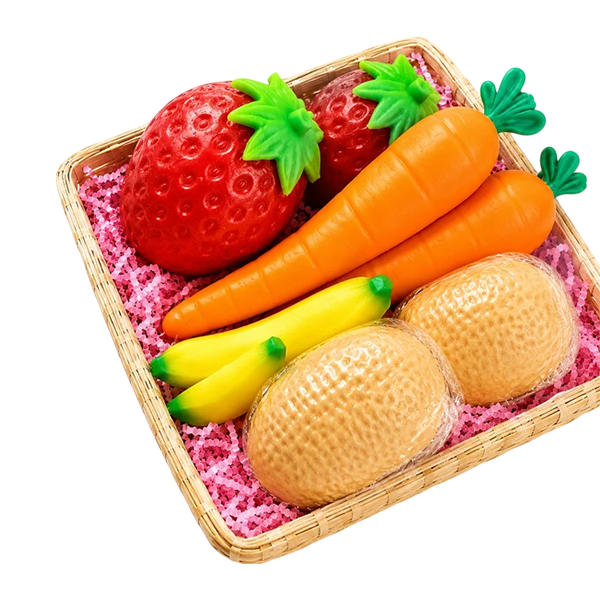 Fruit Veggie Squishy Basket Set