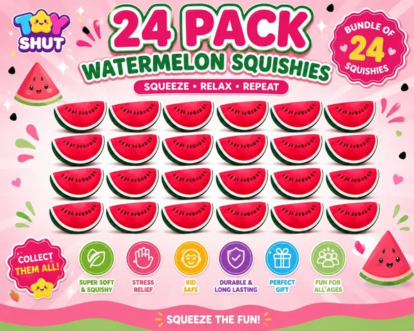 Watermelon Squishy – Pack of 24