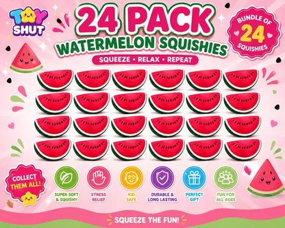 Watermelon Squishy – Pack of 24