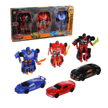 Toys Roboforces Transformers Deformed Car Robot Set of 3