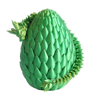 3D Printed Dragon in Egg Full Articulated Dragon Crystal Dragon