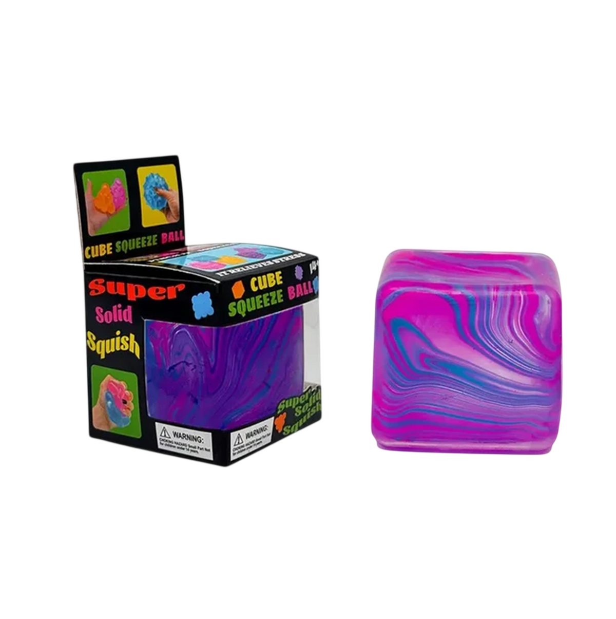 Swirl Squishy Stress Cube Balls