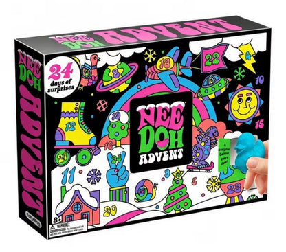 Nee Doh  24-Day Advent Calendar – Christmas Squishy Toy Countdown for Kids