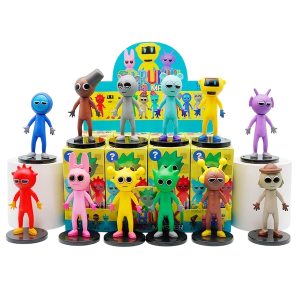 Sprunki Figures Set – Colourful Sprunki Action Figures