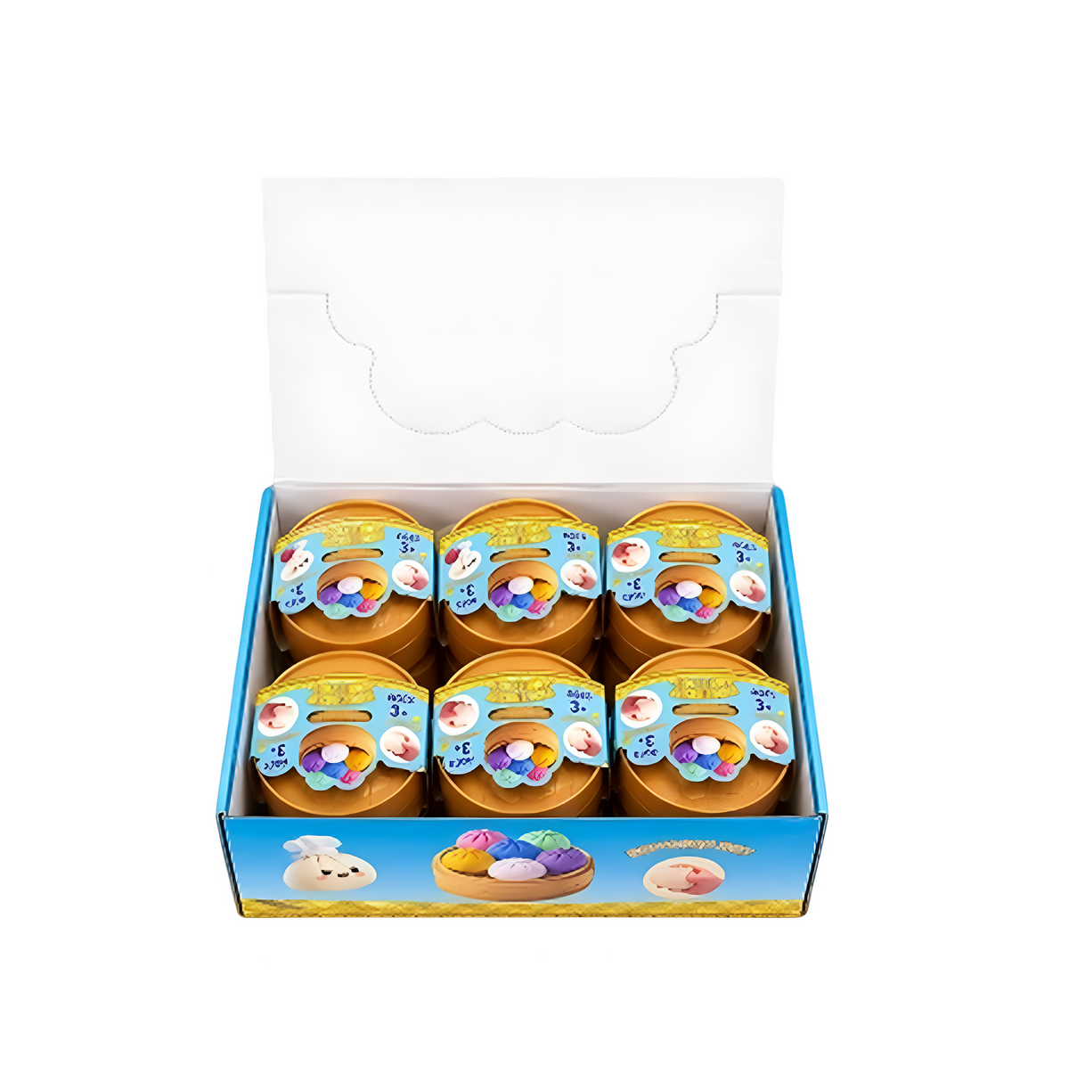 Dumpling Squishy Mystery Toy - Box of 12 - NEW HOT VIRAL MYSTERY Holographic Ribbon Dumpling
