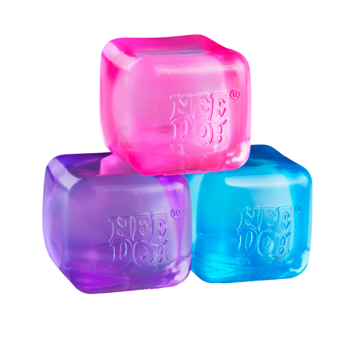 Needoh Squishy Toy Pack of 2 Cubes