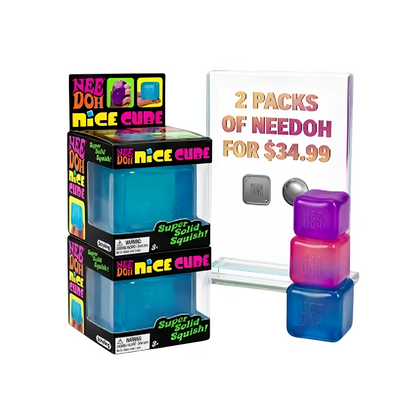 Needoh Squishy Toy Pack of 2 Cubes