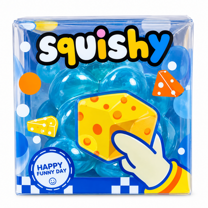 Cheese Squishy Toy – Super Soft Stress Relief Sensory Squeeze Fidget Toy