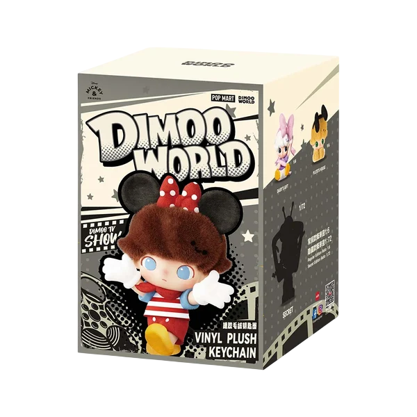 Dimoo World X Disney Series Blind Box Vinyl Plush Keychain Toys Dolls Gift