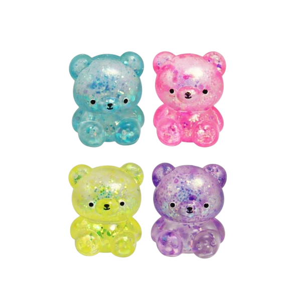 Glitter Bear Squishy – Colour May Vary