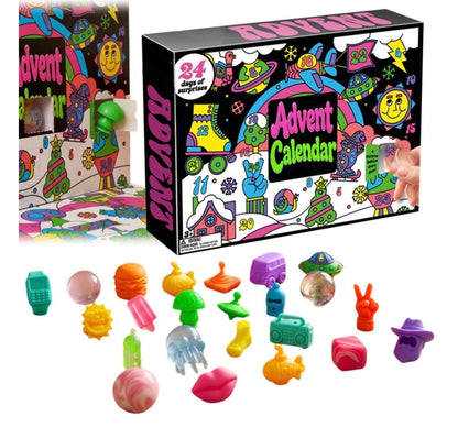 Nee Doh  24-Day Advent Calendar – Christmas Squishy Toy Countdown for Kids