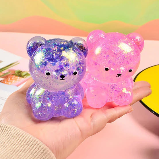 Glitter Bear Squishy – Colour May Vary