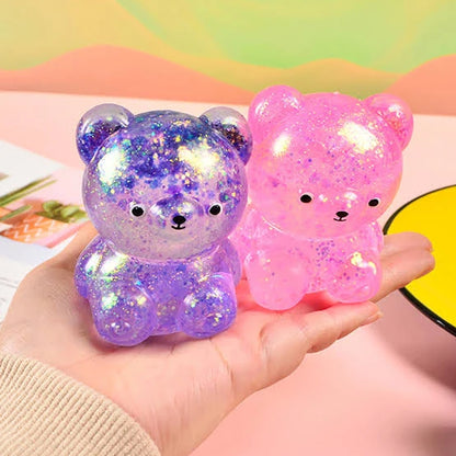 Glitter Bear Squishy – Colour May Vary