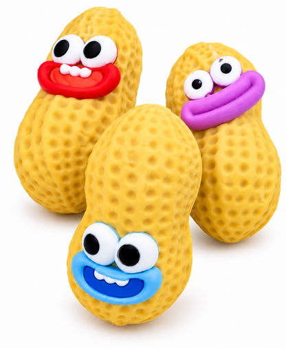 Crunchy Peanut Squishy Toy with Face – Cute Fidget Toy