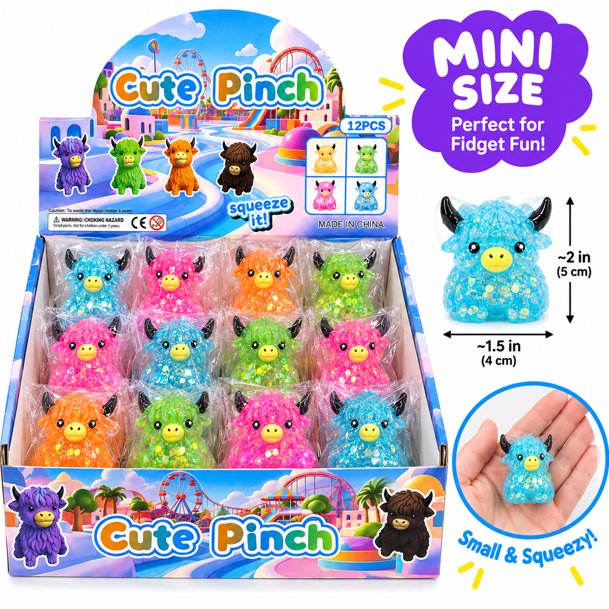 cow squishy sugar filled