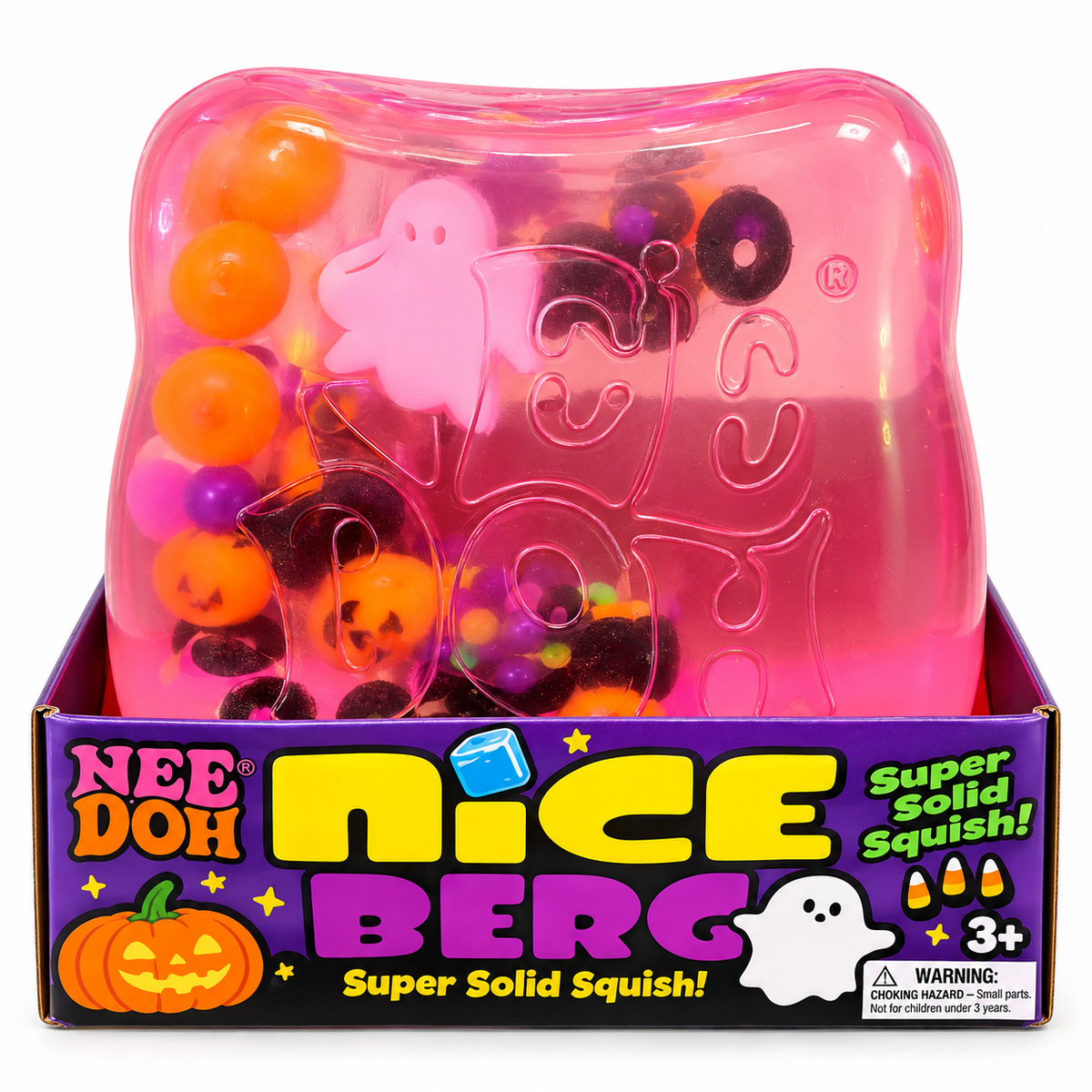 NeeDoh Nice Berg Halloween Super Solid Squishy Toy- color may vary