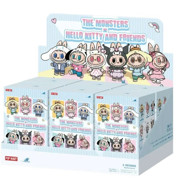 Labubu Hello Kitty Sanrio Characters Sealed Case 6 Blind Box