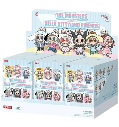 Labubu Hello Kitty Sanrio Characters Sealed Case 6 Blind Box