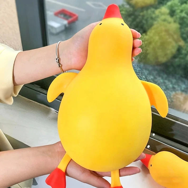 Duck Squishy Big Papa, Soft Rubber Giant Jumbo Duck Squishy Stress Ball, Quite Slow Rising