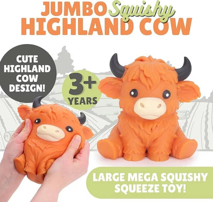 Jumbo Highland Cow Squishy – New Arrival