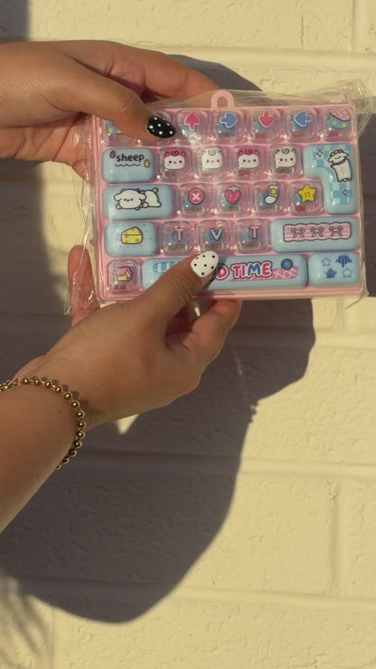 Kawaii Keyword Clickers Set – Colour May Vary