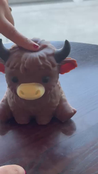 Jumbo Highland Cow Squishy Toy - Colour May Vary