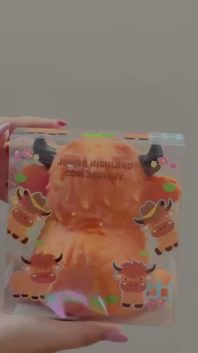 Jumbo Highland Cow Squishy Toy - Colour May Vary